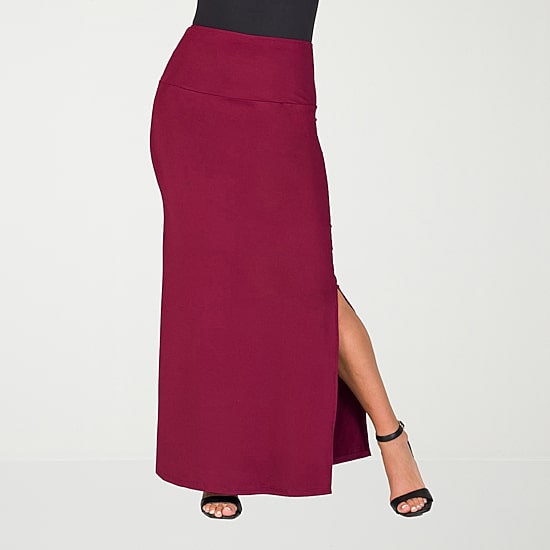 24seven Comfort Apparel Womens Maxi Skirt