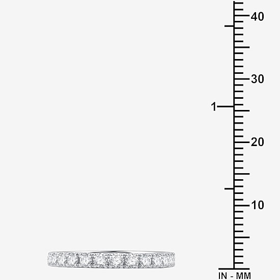 Signature By Modern Bride (G / Si1-Si2) Womens 5 CT. T.W. Lab Grown White Diamond 14K Gold Oval Side Stone Halo Bridal Set