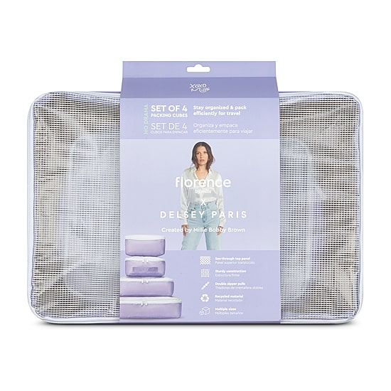 Florence By Mills X Delsey Paris No Drama Packing Cubes Set Of 4