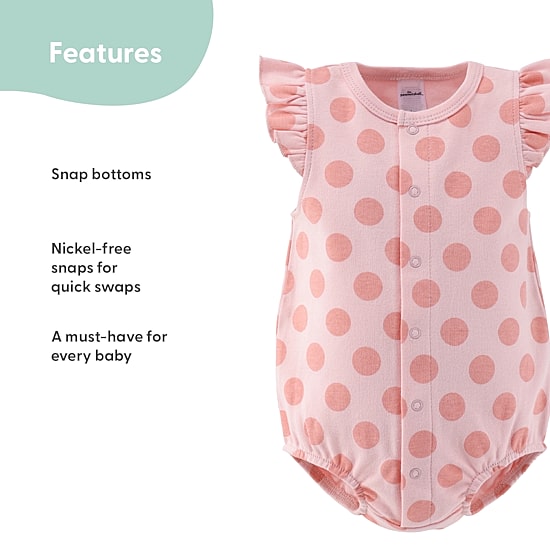 The Peanutshell Baby Girls Sleeveless Floral 2-pc. Romper