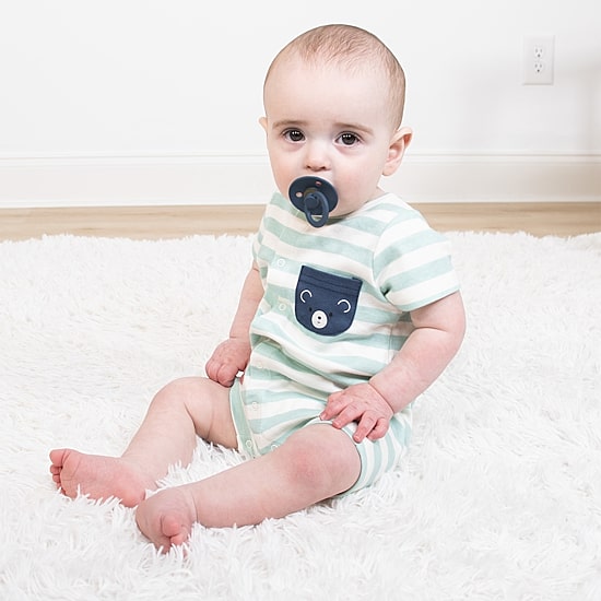 The Peanutshell Baby Boys Short Sleeve Star 2-pc. Romper