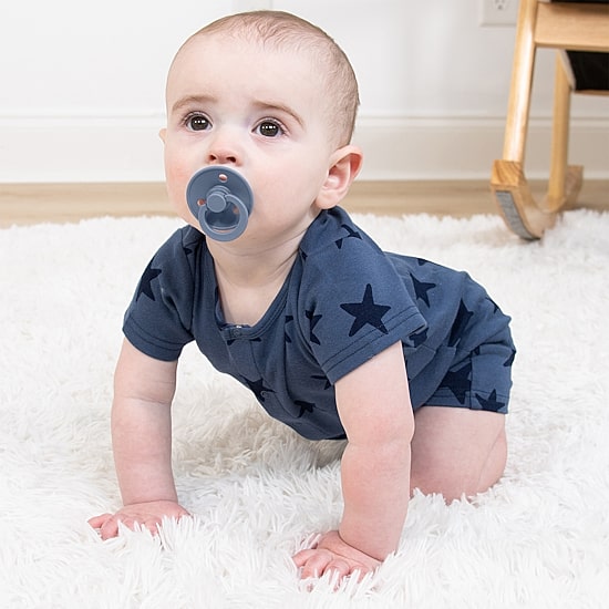 The Peanutshell Baby Boys Short Sleeve Star 2-pc. Romper