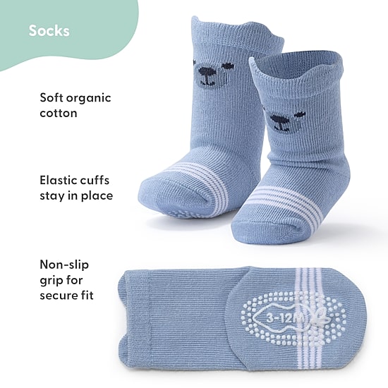 The Peanutshell Baby Boys 12 Pair Crew Socks