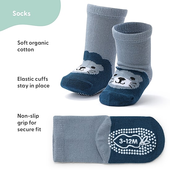 The Peanutshell Baby Boys 12 Pair Crew Socks