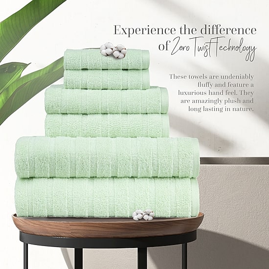 Trident 100% Cotton Soft And Absorbent 6-pc. Quick Dry Bath Towel Set