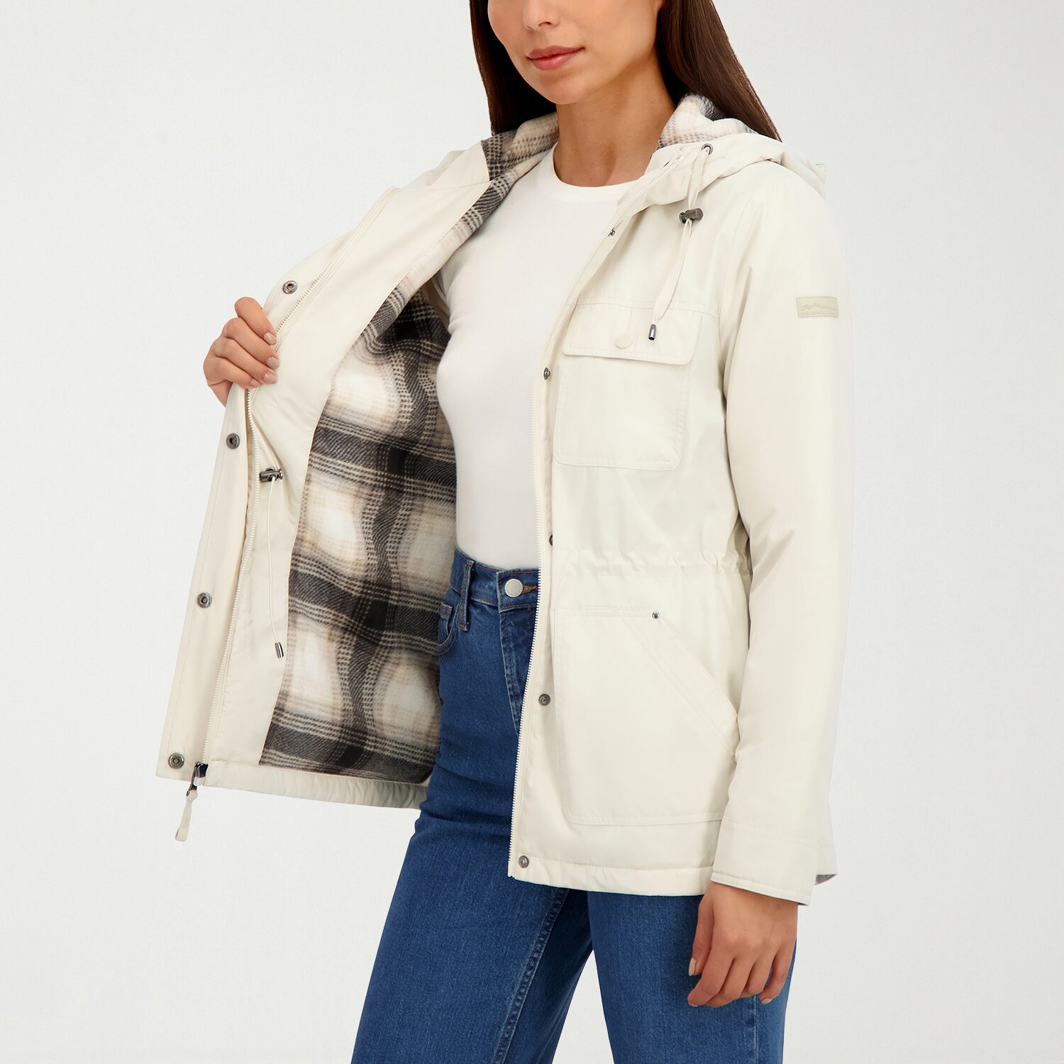 Hfx Womens Water Resistant Midweight Raincoat