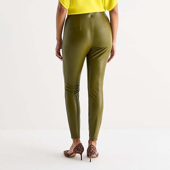 Bold Elements Womens Skinny Faux Leather Pant