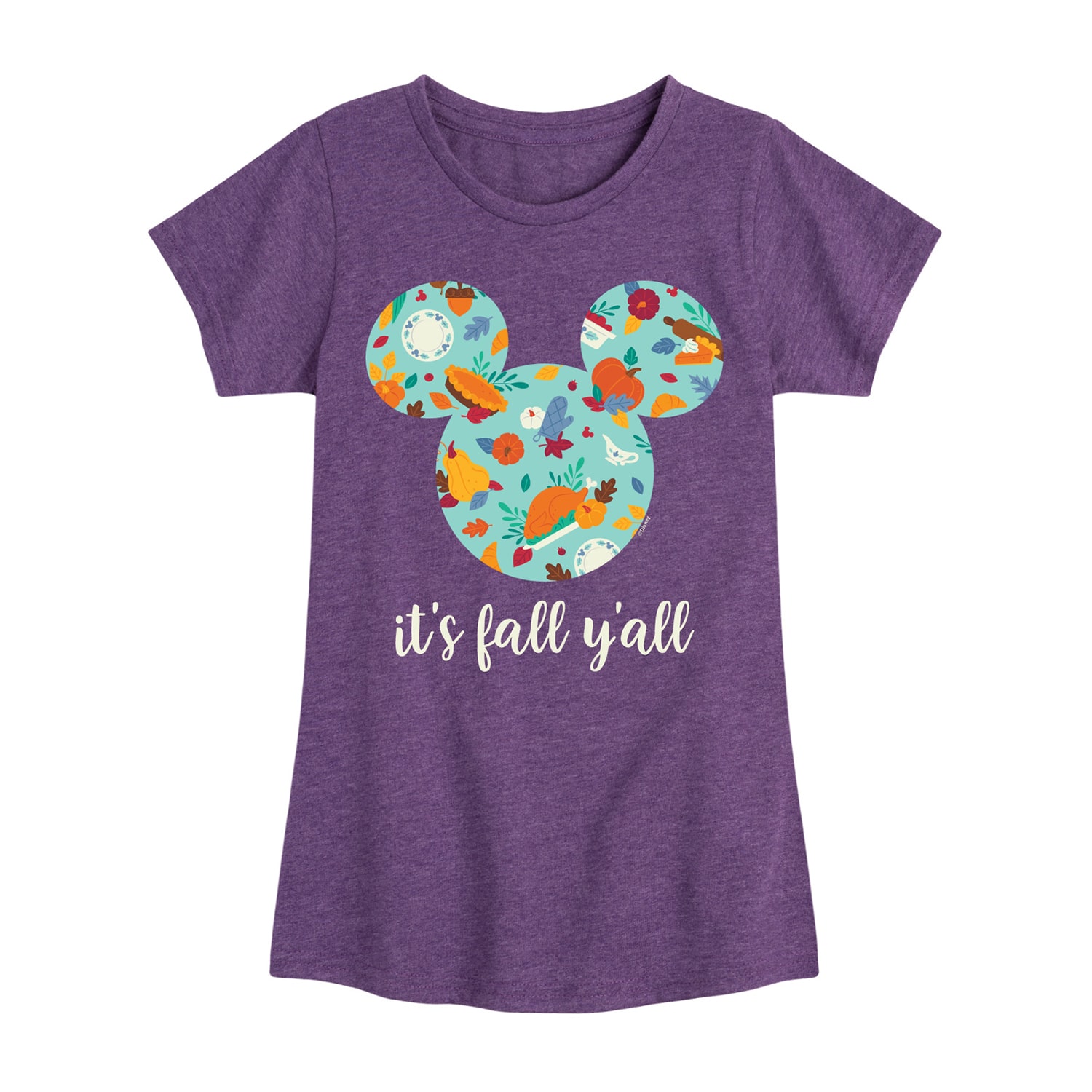Disney Collection Girls Crew Neck Short Sleeve Regular Fit Minnie Mouse Graphic T-Shirt
