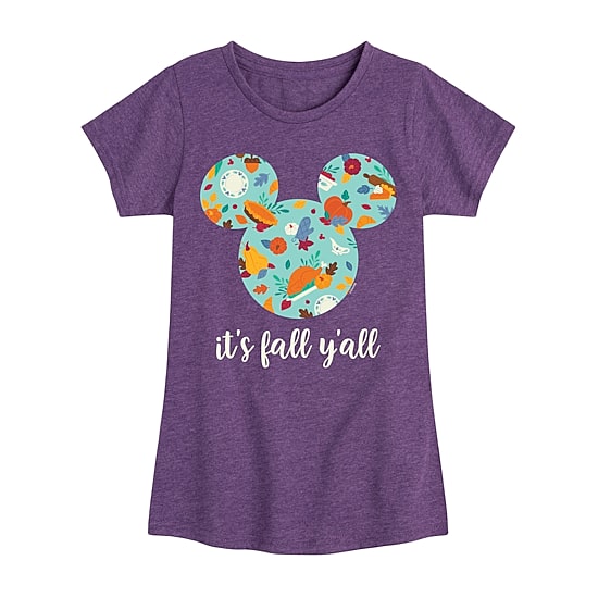 Disney Collection Girls Crew Neck Short Sleeve Regular Fit Minnie Mouse Graphic T-Shirt