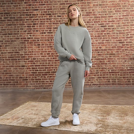 Champion Womens Powerblend Crew Neck Long Sleeve Sweatshirt