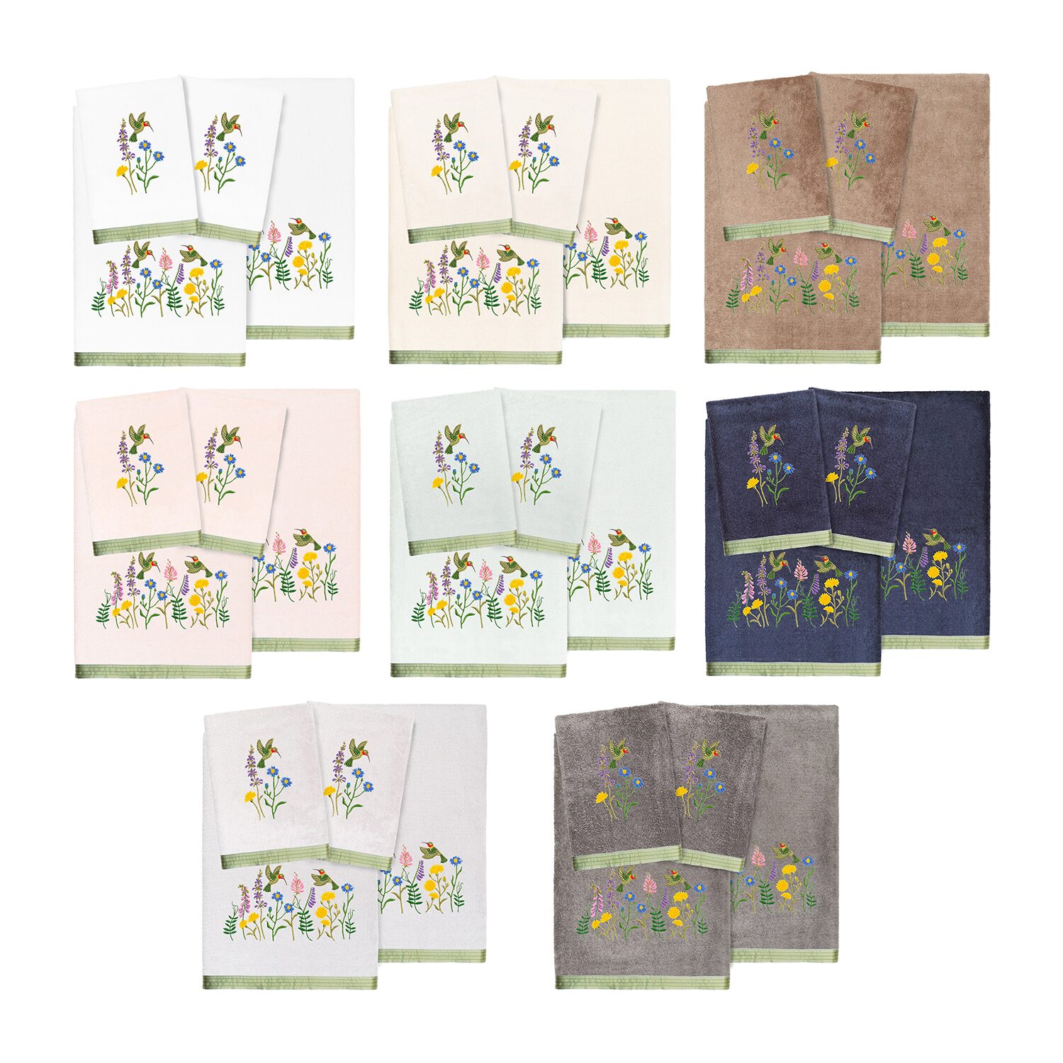 Linum Home Textiles Hada Embellished 4-pc. Bath Towel Set