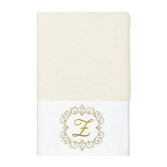 Linum Home Textiles Monica Gold 2-pc. Embellished Hand Towel