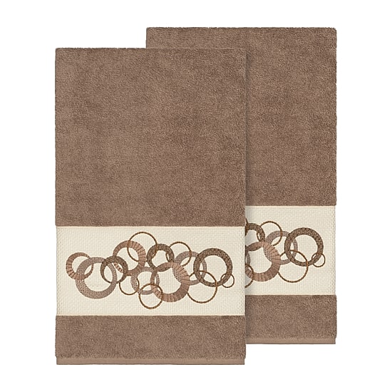 Linum Home Textiles Annabelle Embellished 2-pc. Bath Towel Set