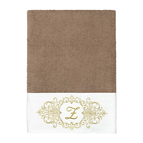 Linum Home Textiles Monica Gold Embellished 3-pc. Bath Towel Set