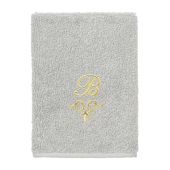 Linum Home Textiles Monica Gold 2-pc. Embellished Washcloth