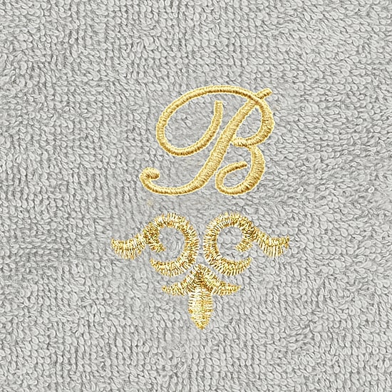 Linum Home Textiles Monica Gold 2-pc. Embellished Washcloth