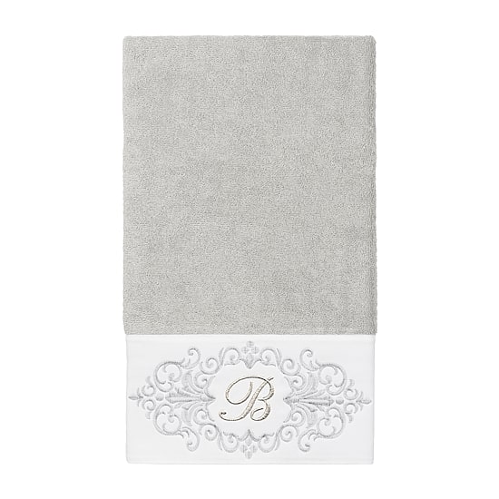Linum Home Textiles Monica Silver Embellished 3-pc. Bath Towel Set