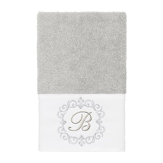 Linum Home Textiles Monica Silver Embellished 3-pc. Bath Towel Set