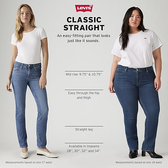 Levi's® Womens Plus Classic Straight Jean