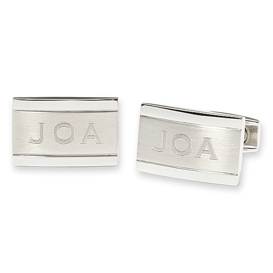 Personalized Stainless Steel Cuff Links