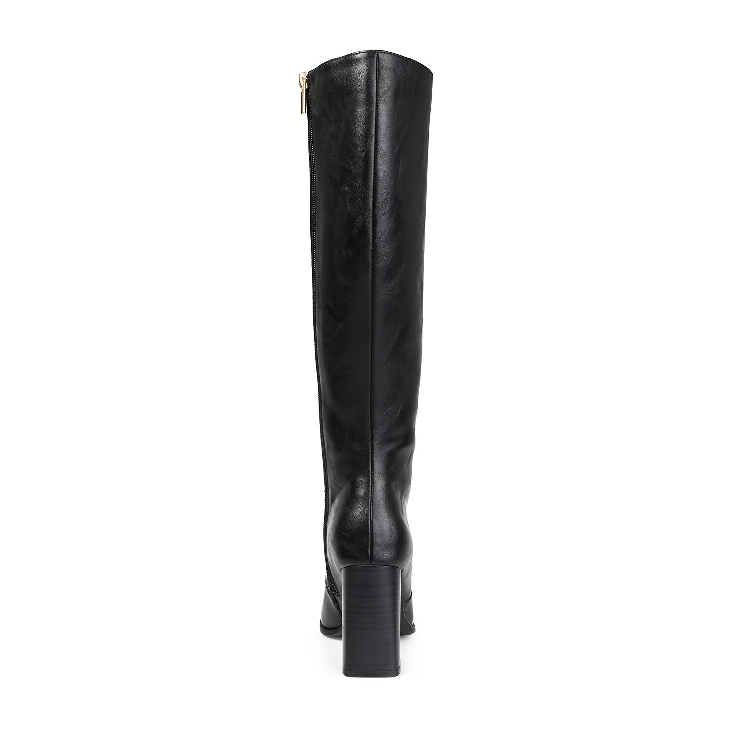 Journee Collection Womens Karima Extra Wide Calf Stacked Heel Riding Boots
