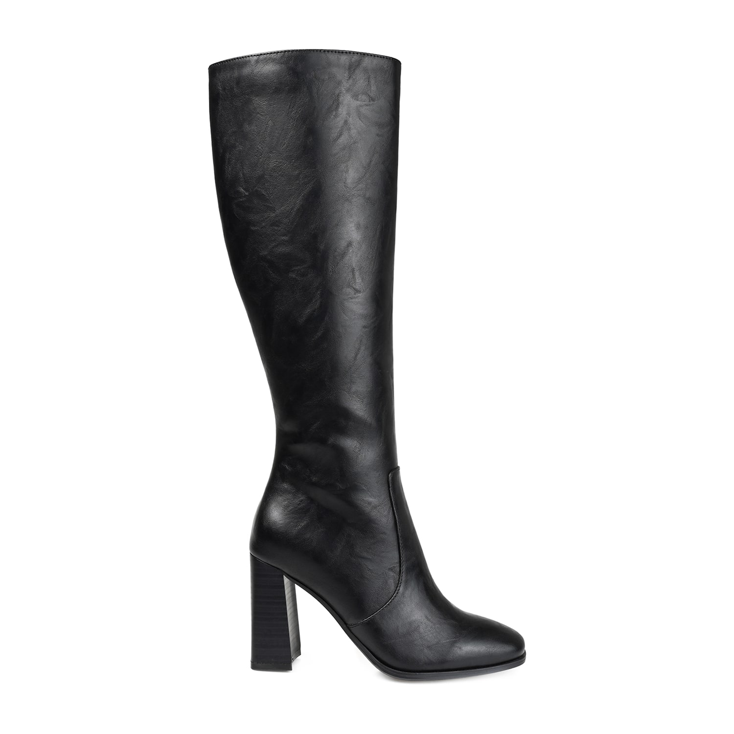 Journee Collection Womens Karima Extra Wide Calf Stacked Heel Riding Boots