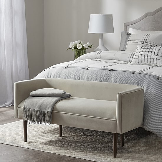 Madison Park Lovisa Living Room Collection Upholstered Bench