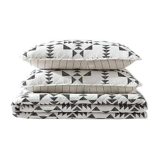 Eddie Bauer Arrowhead Geometric Reversible Quilt Set
