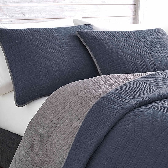 Eddie Bauer Hidden Lake Plaid Reversible Quilt Set