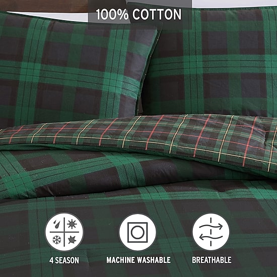 Eddie Bauer Woodland Tartan Duvet Cover Set