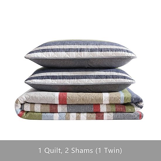 Eddie Bauer Salmon Ladder Quilt Set