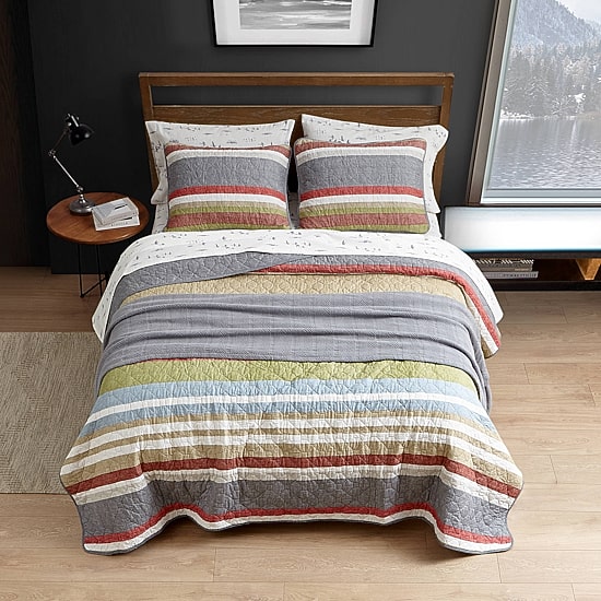 Eddie Bauer Salmon Ladder Quilt Set