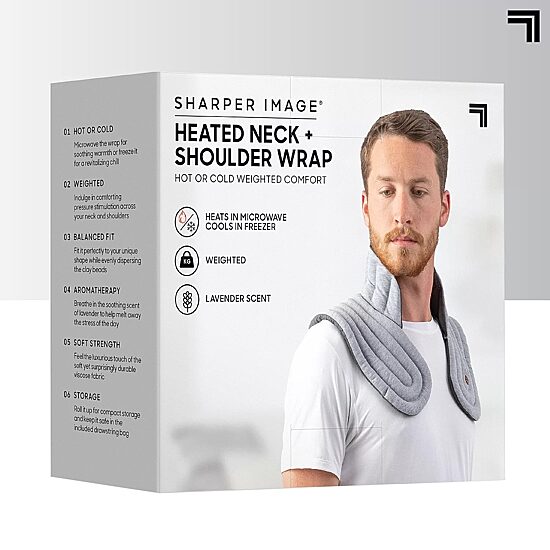 Sharper Image Heated Neck and Shoulder Aromatherapy Wrap