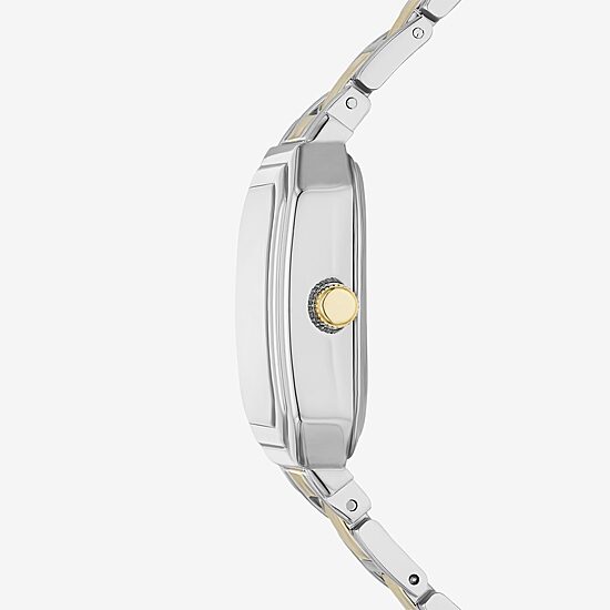 Geneva Womens Crystal Accent Two Tone Bracelet Watch Fmdjm299