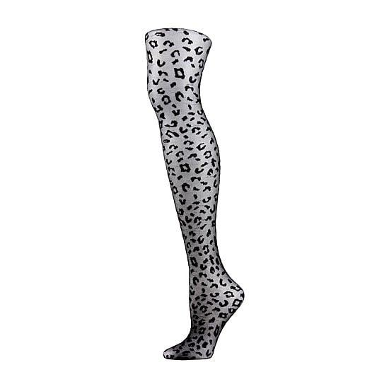 MeMoi Womens Leopard Sheet Light Support 1 Pair Leopard Tights