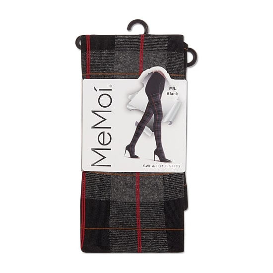 MeMoi Womens Tartan Plaid Sweater Plaid Tights