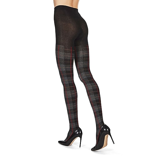 MeMoi Womens Tartan Plaid Sweater Plaid Tights