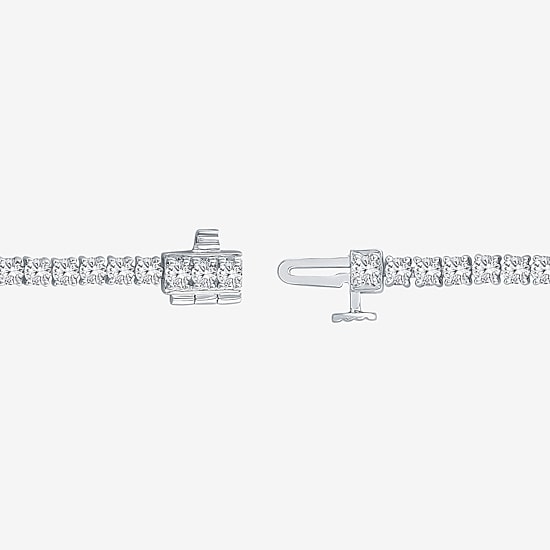 (I1/ I) Womens 4 CT. T.W. Lab Grown White Diamond 10K White Gold 7 Inch OR 8 Inch Tennis Bracelet