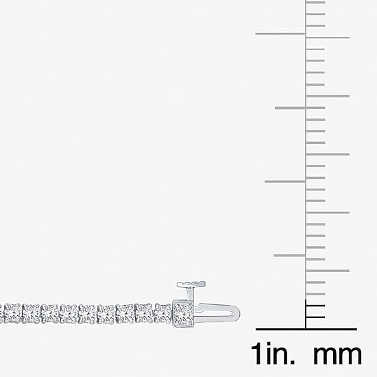 (I1/ I) Womens 4 CT. T.W. Lab Grown White Diamond 10K White Gold 7 Inch OR 8 Inch Tennis Bracelet
