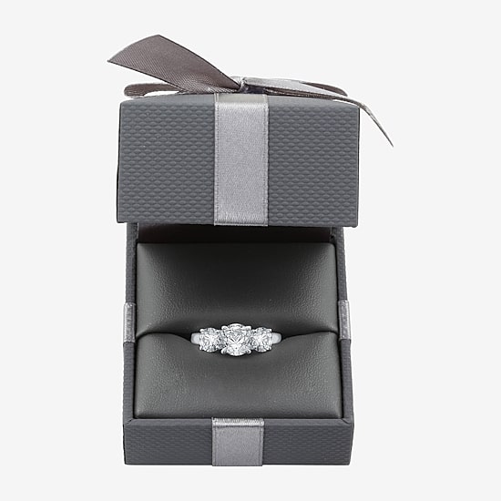 3 CT. T.W. Lab-Grown (G / SI1-SI2) Diamond Round 3-Stone Engagement Ring in 14K Gold