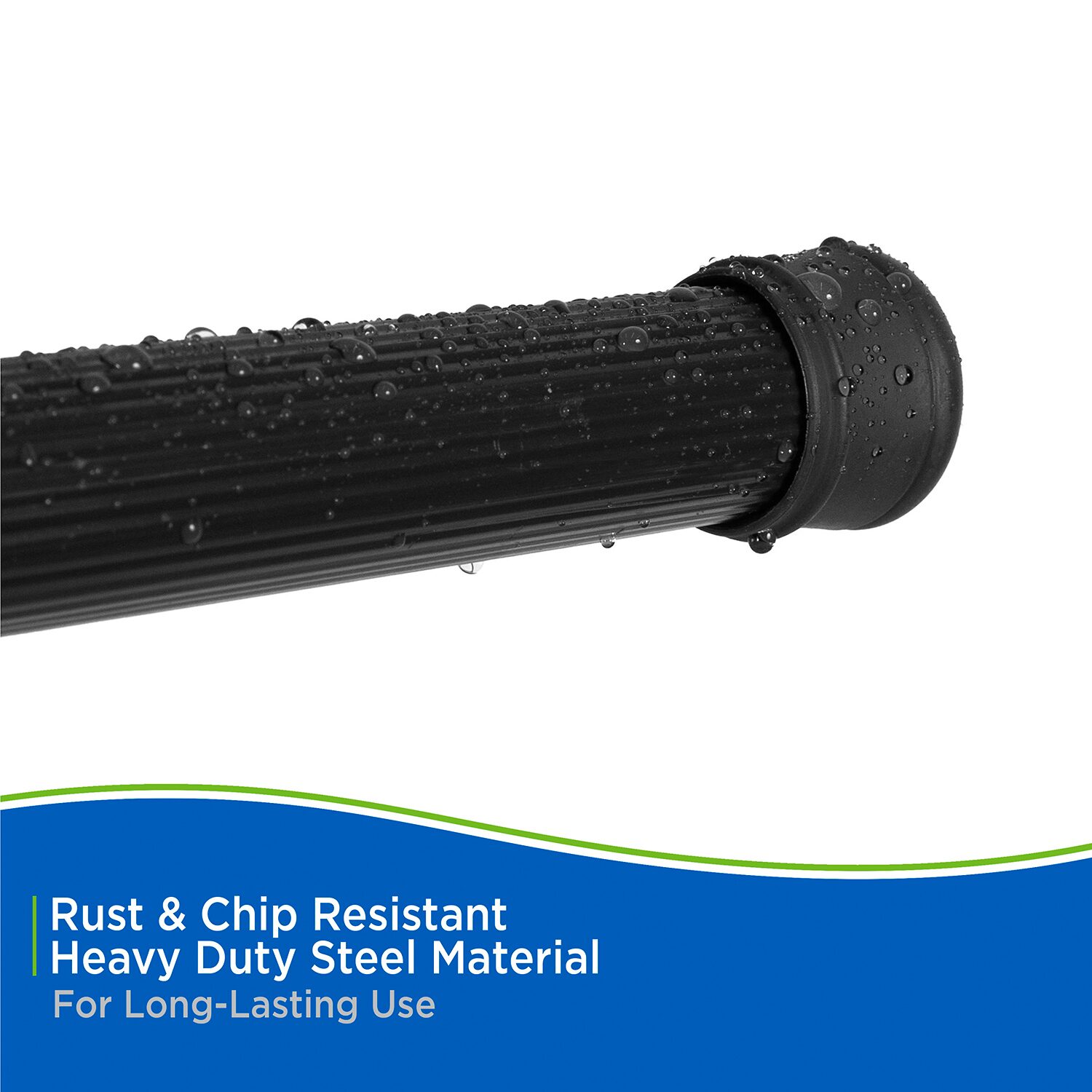 Kenney Twist & Fit No Tools 42-72 Adjustable Spring Tension Closet/Utility Curtain Rod