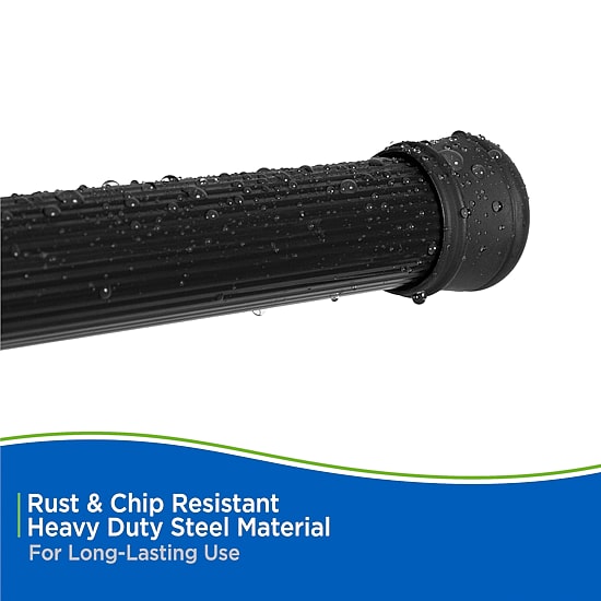 Kenney Twist & Fit No Tools 42-72 IN Adjustable Spring Tension Closet/Utility Curtain Rod