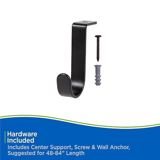 Kenney Twist & Fit No Tools 48-84 IN Adjustable Tension Closet/Utility Curtain Rod