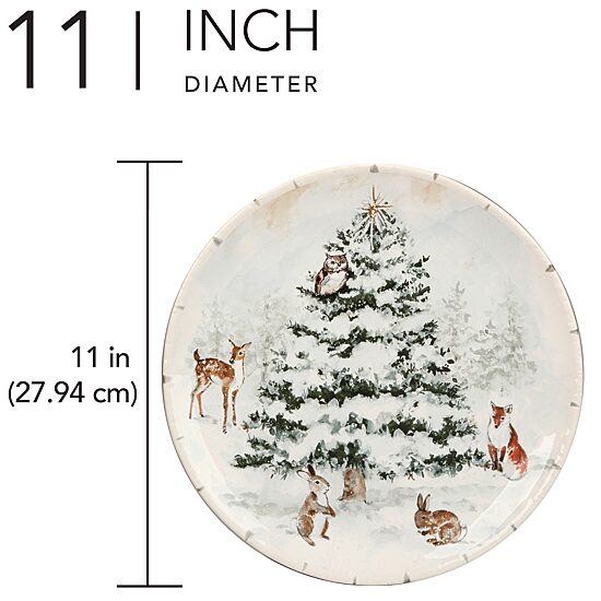 Certified International Winter's Frost 4-pc. Earthenware Dinner Plate
