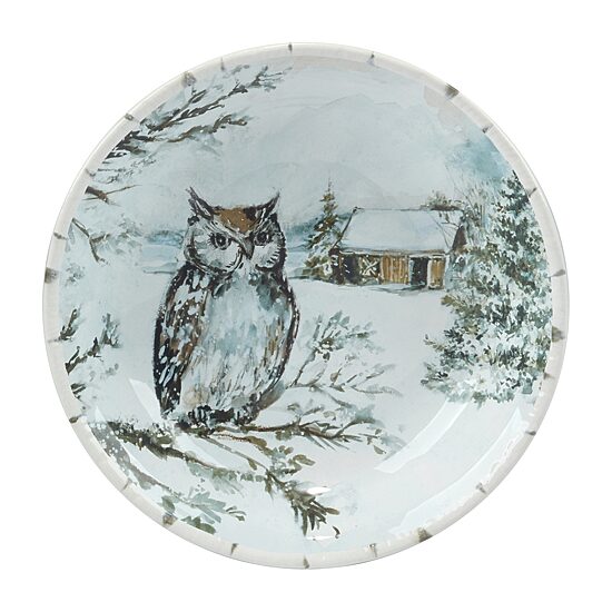 Certified International Winter's Frost 4-pc. Earthenware Soup Bowl