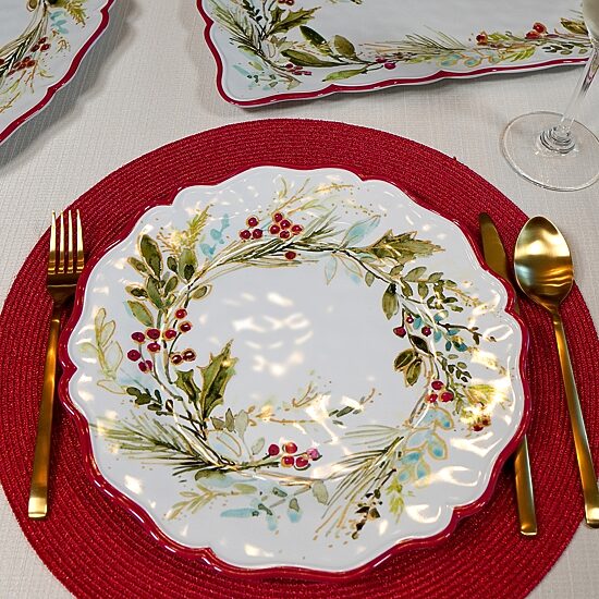 Certified International Christmas Gatherings 4-pc. Earthenware Dinner Plate