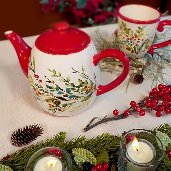 Certified International Christmas Gatherings 4-pc. Coffee Mug