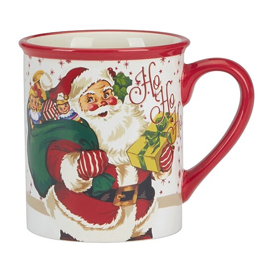 Certified International Santa's Retro 4-pc. Coffee Mug