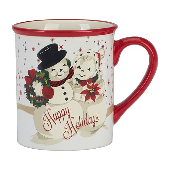 Certified International Santa's Retro 4-pc. Coffee Mug