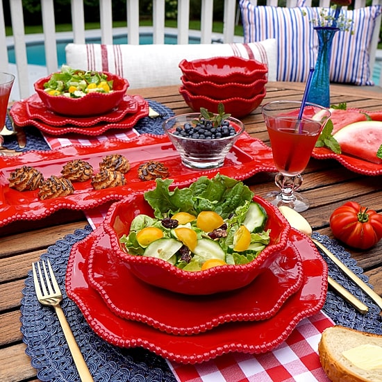 Certified International Perlette 12-pc. Melamine Dinnerware Set
